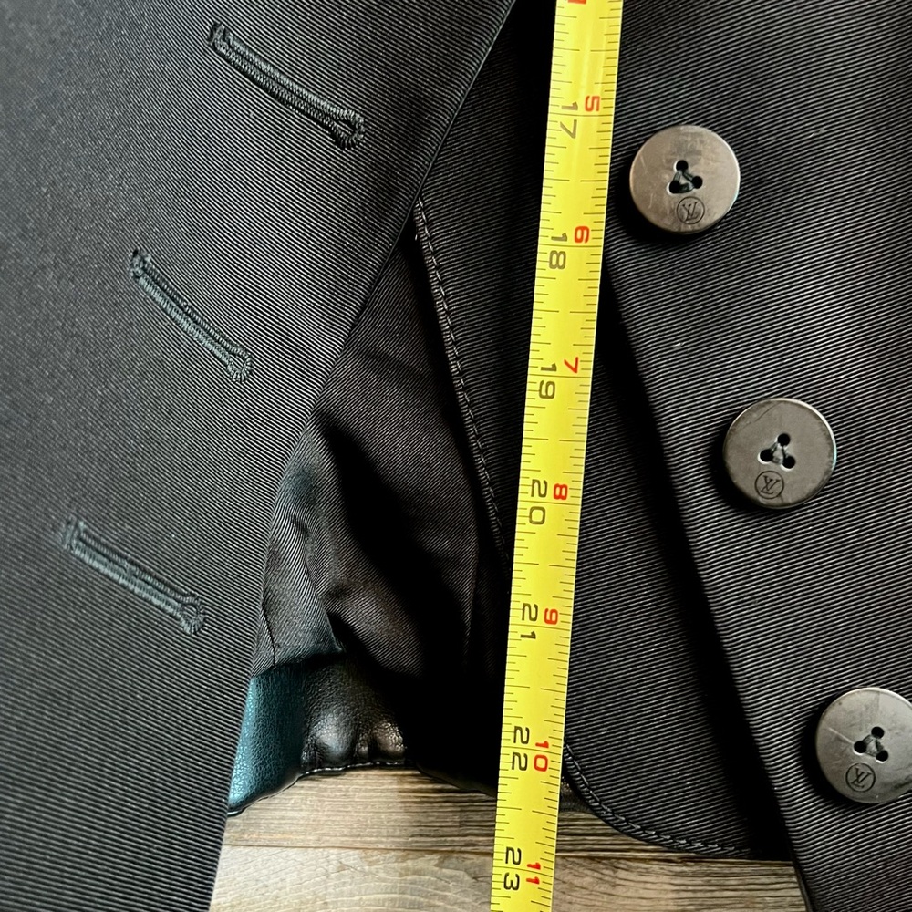 LOUIS VUITTON Ready-to-Wear Black Military Vegan Leather Jacket, 💯AUTHENTIC - Picture 12 of 15